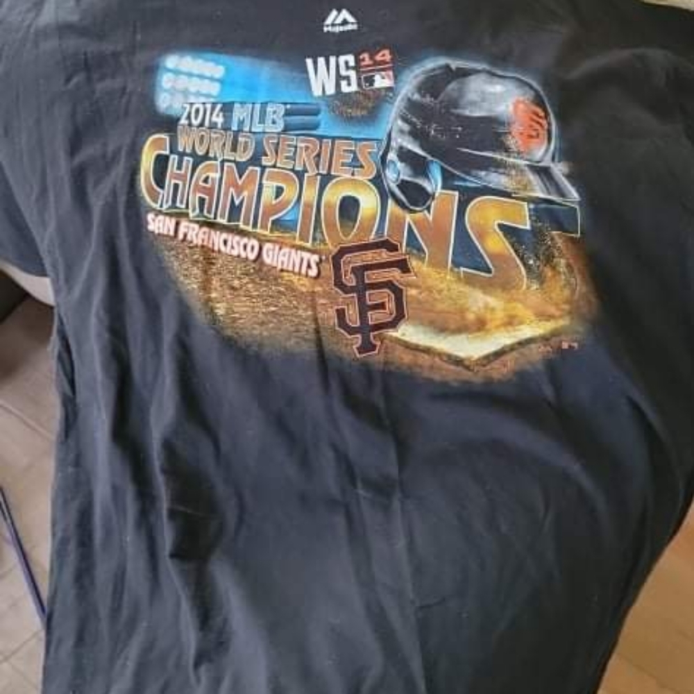 Majestic San Francisco Giants 2014 World Series T-shirt Adult 2XL Casual MLB